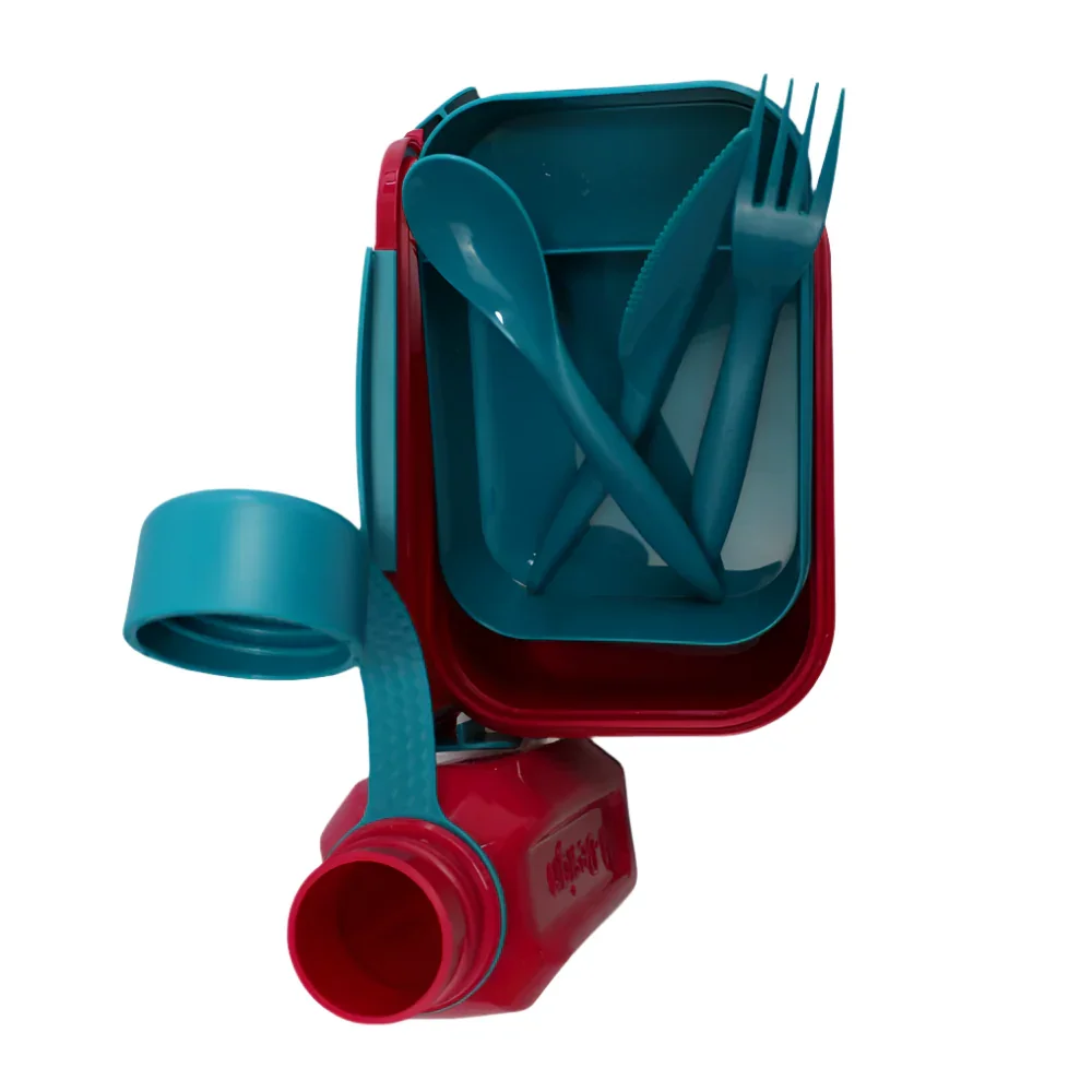 M-Design Lunch Set - 1.1 L Fuchsia/Teal - Image 3