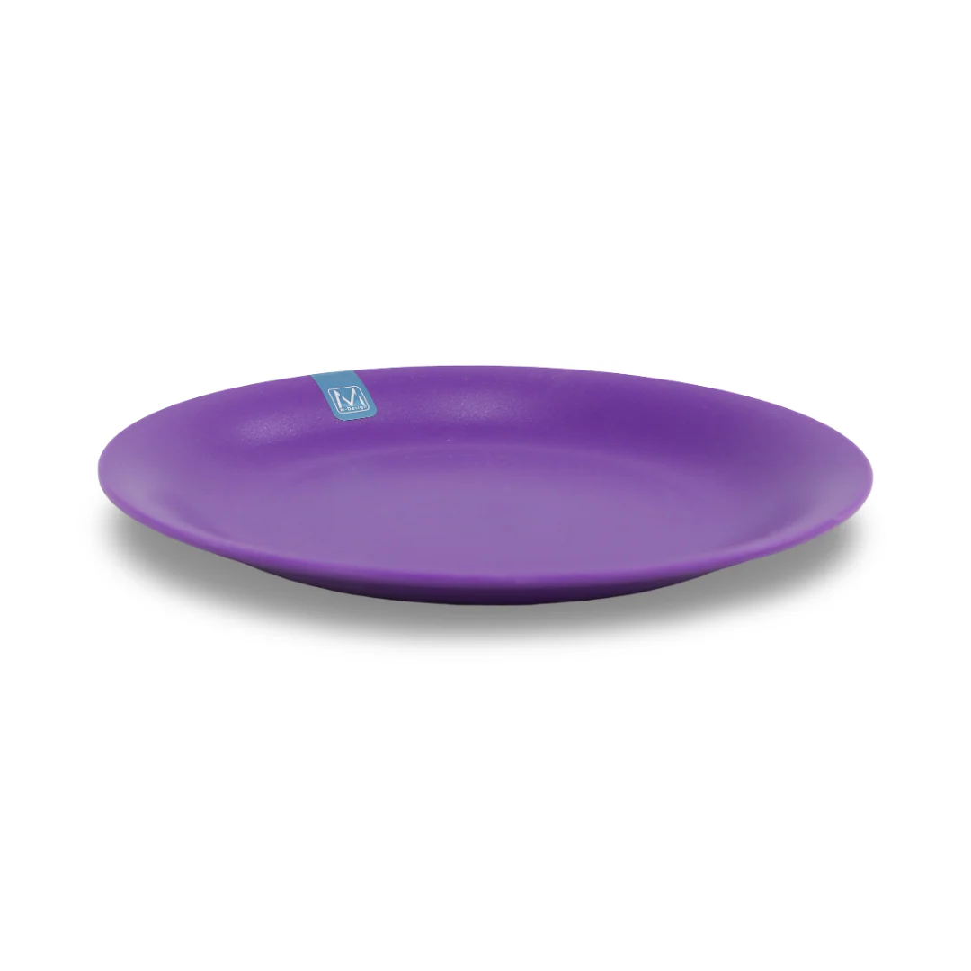 M-Design Lifestyle Plastic Serving Platter, 21 cm – Purple
