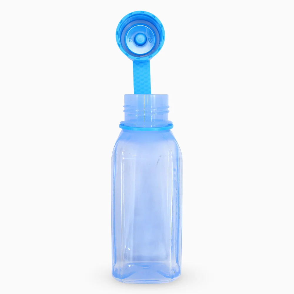 M Design Square Bottle with Strap 500ml – Blue - Image 2