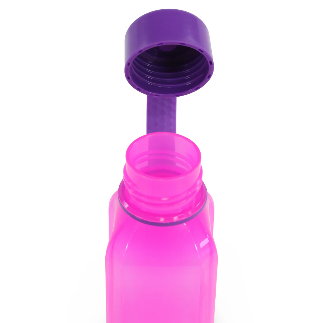 M-Design Square Bottle with Strap 650ml – Pink - Image 2