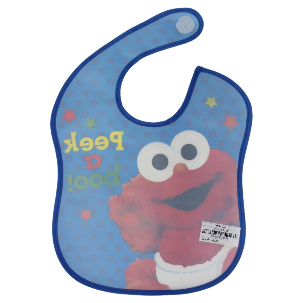 Peek-A-Boo Elmo Waterproof Tarpaulin Bib – Comfortable & Mess-Free - Image 2