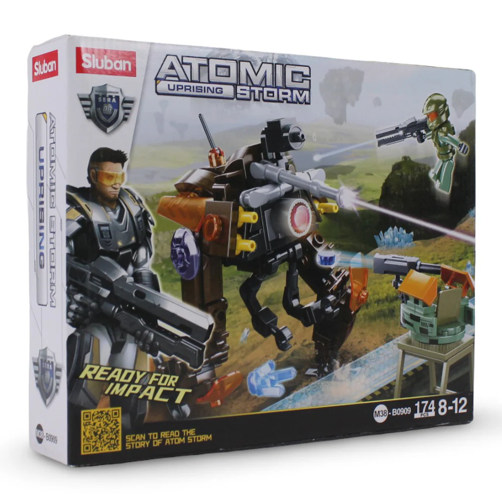 Sluban Atomic Uprising Storm Patrol Robot Building Blocks Set - 174 Pcs - Image 2