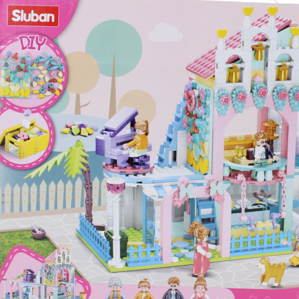 Sluban Girls Dream Apartment Building Blocks Set - 596 Pcs - Image 4
