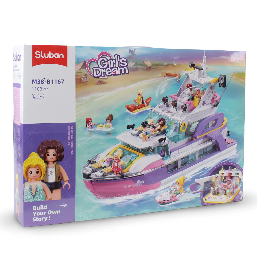 Sluban Girls Dream Luxury Yacht - 1108Pcs - Image 2