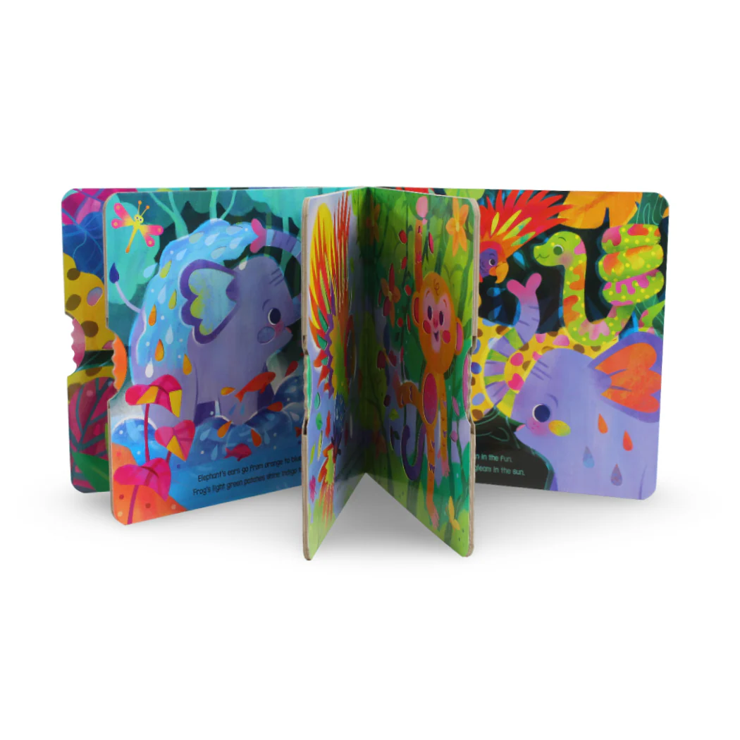 Igloo Books "Magic Jungle Spin the Wheel to Change the Colors!" Board Book