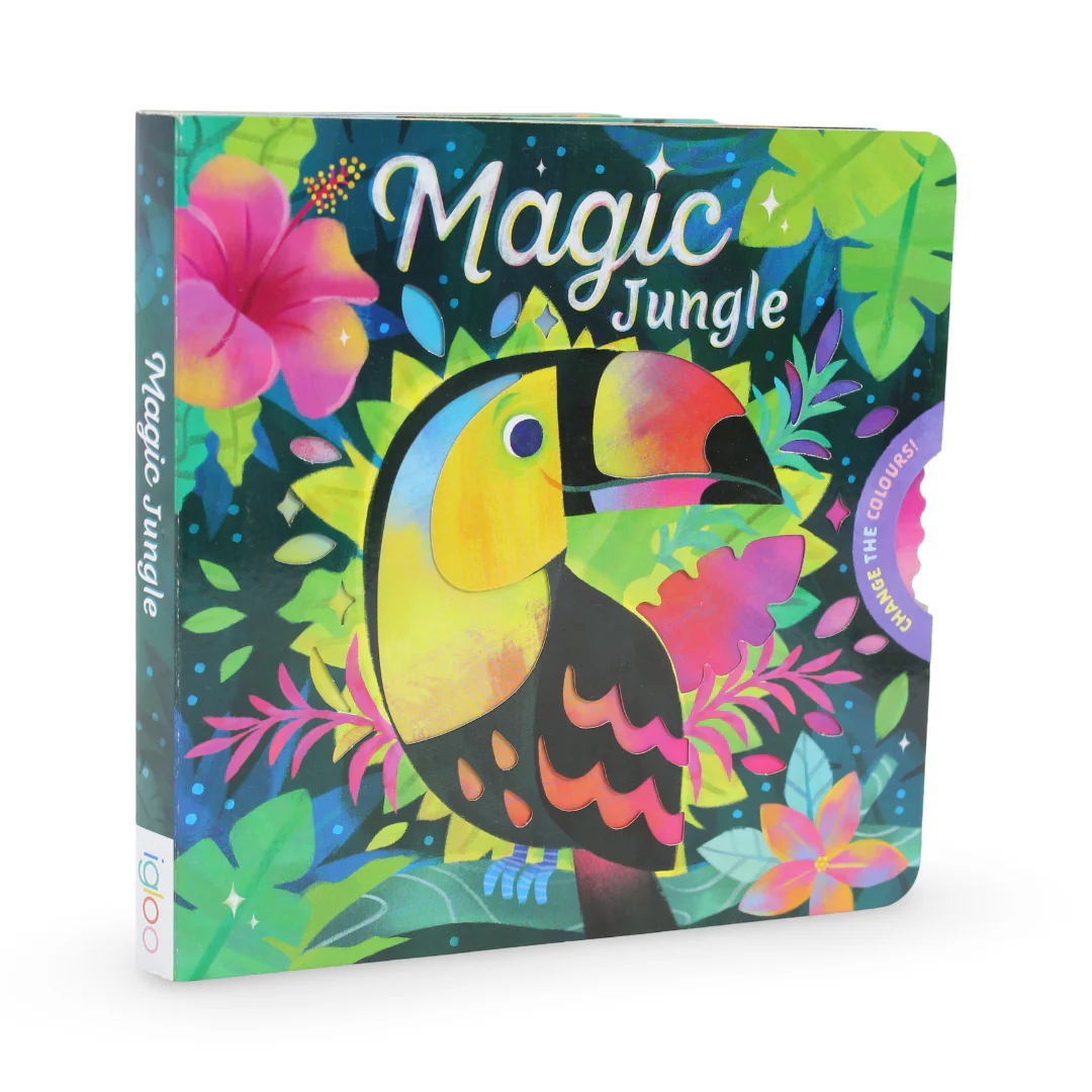 Igloo Books "Magic Jungle Spin the Wheel to Change the Colors!" Board Book - Image 2