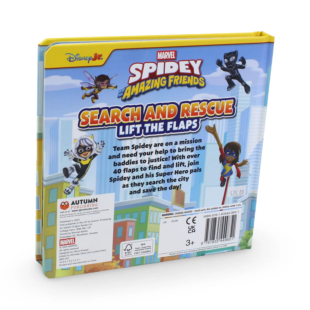 Igloo Books "Marvel Spidey & His Amazing Friends: Search and Rescue Lift the Flaps" Board Book - Image 3