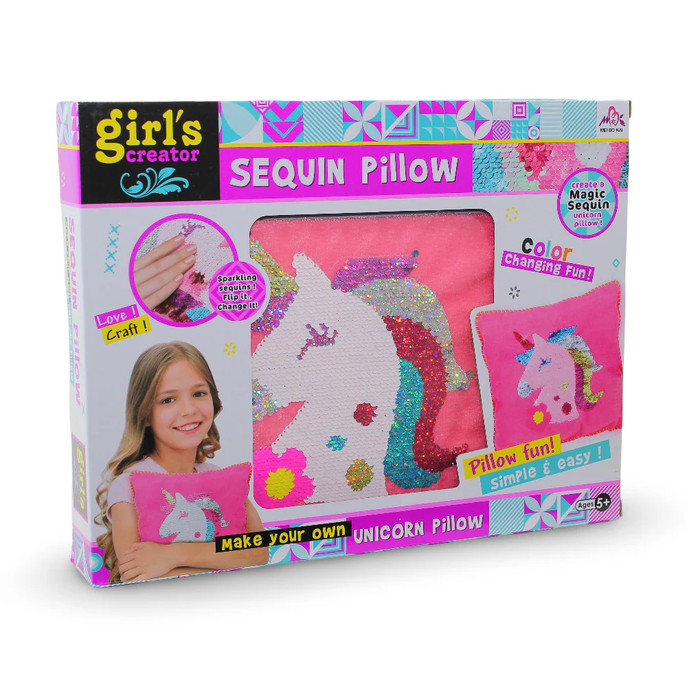 Girl's Creator Sequin Pillow - Image 2