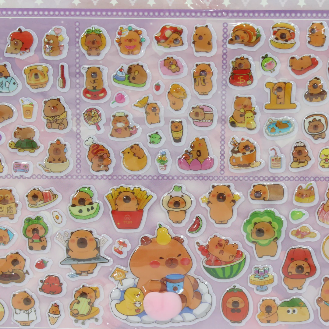 Capybara Eva Foam Material Stickers - Image 3