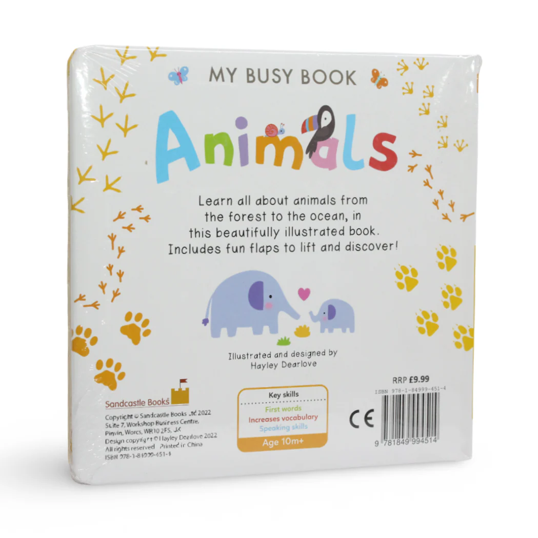 My Busy Book "Animals" Lift-The-Flap Board Book - Image 2