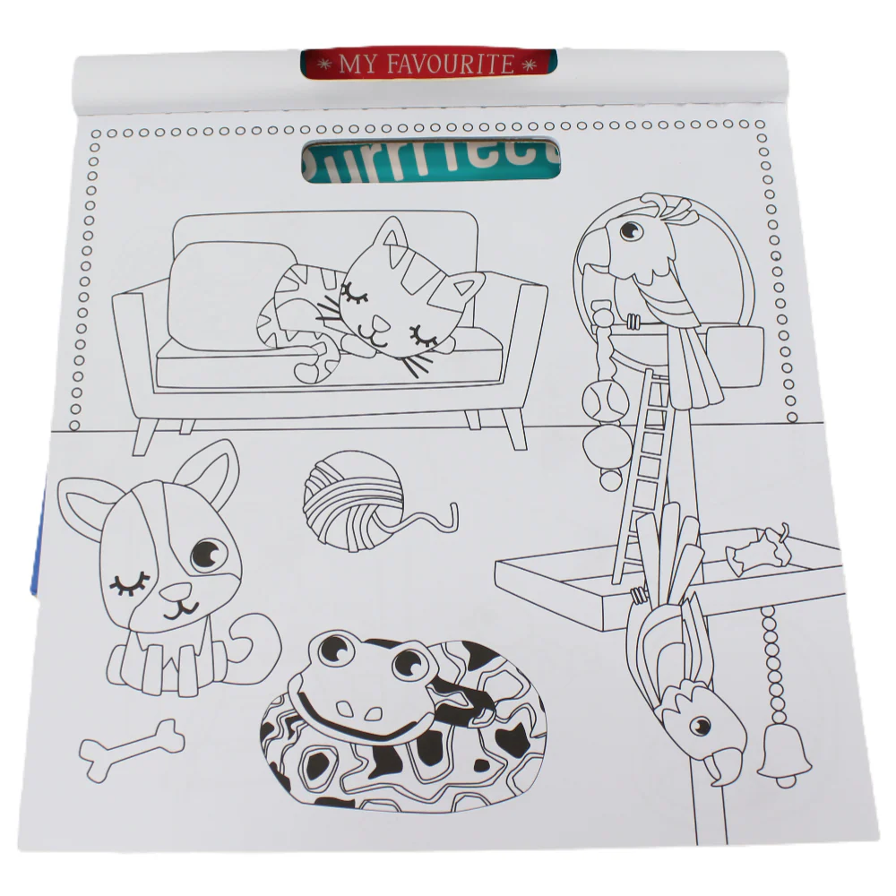Melon Books My Favourite Purrfect Pets Colouring Pad - Image 3