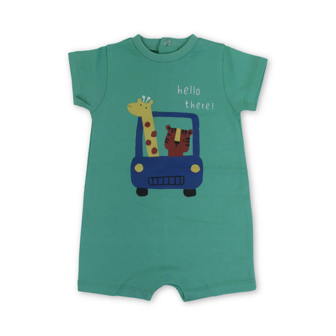 Baby Boys Cotton Romper – Green
