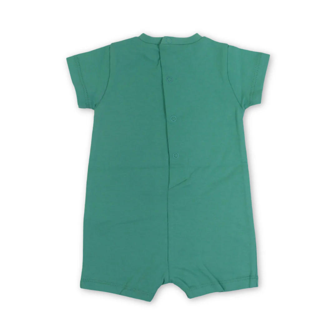 Baby Boys Cotton Romper – Green - Image 2