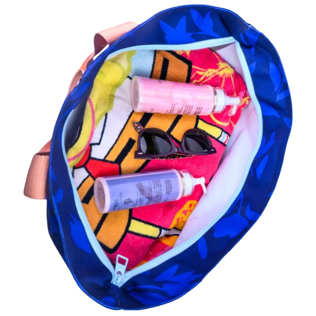 Cubs Navy Lilies Tote/Cooler Bag - Image 4
