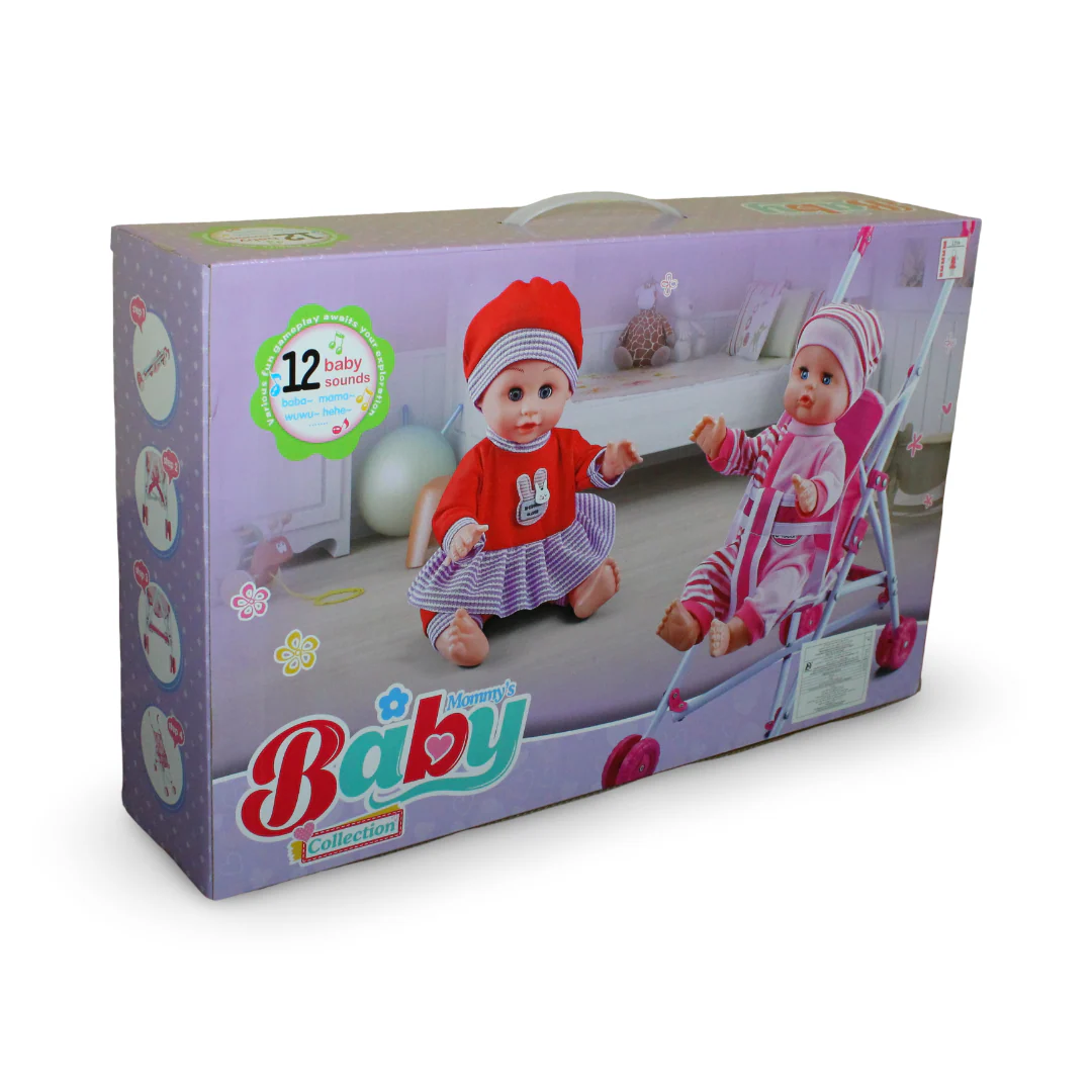 Baby Doll 30cm with Booster Seat, 12 Melodies & Accessories - Image 2