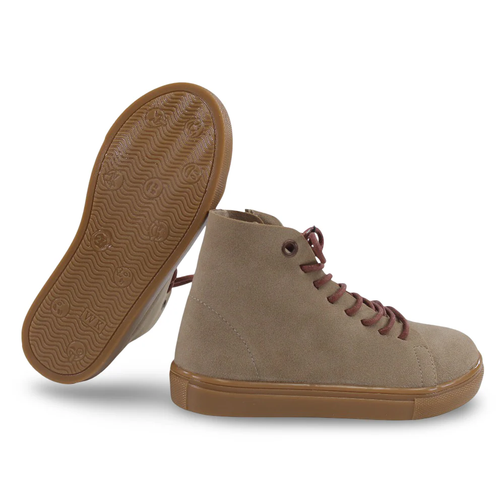 Unisex Leather Half Boots – Beige - Image 3