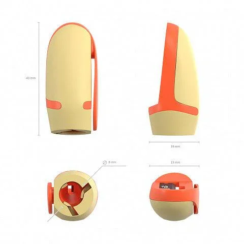 Plastic sharpener ErichKrause® Joy®, color: assorted - Image 4
