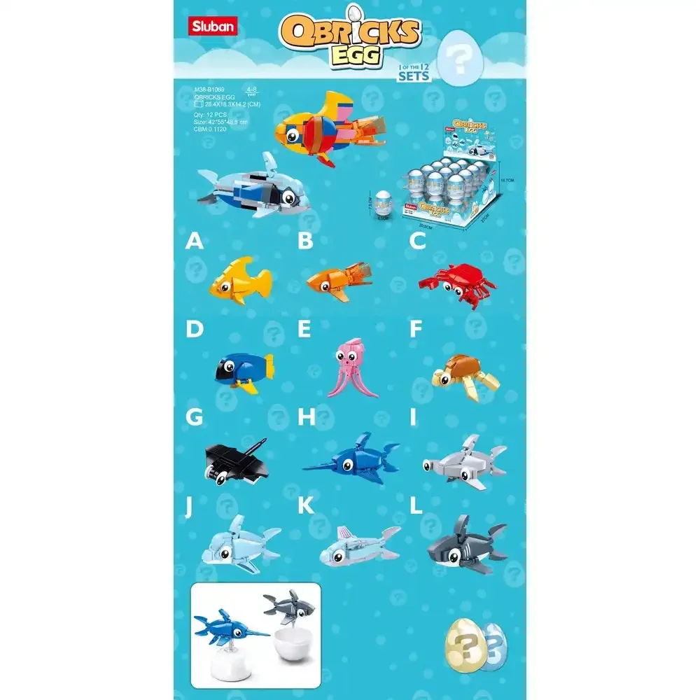 Sluban Qbricks Egg Sea Creatures - Image 3