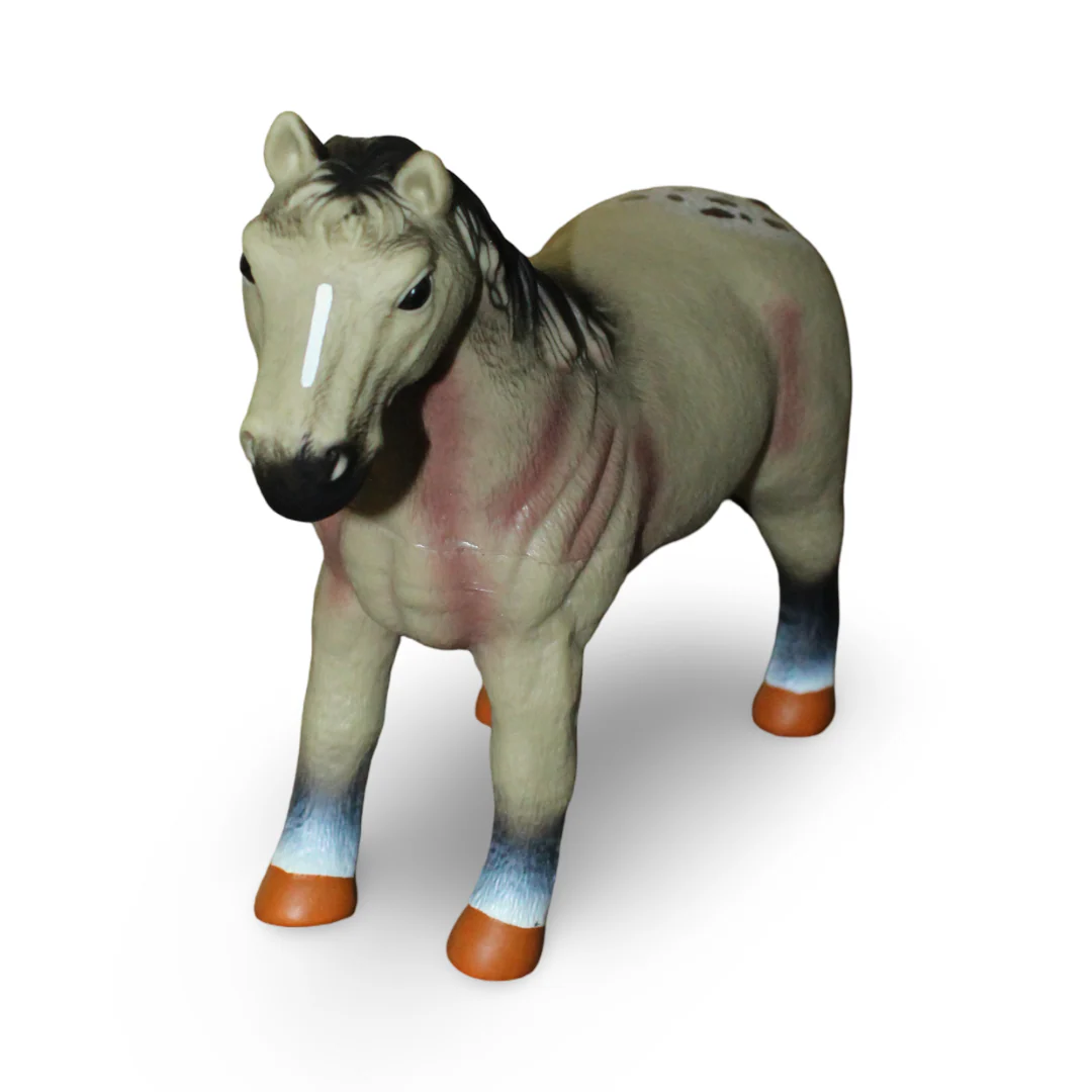 Soft Horse Toy with 4 Melodies – Cream Horse