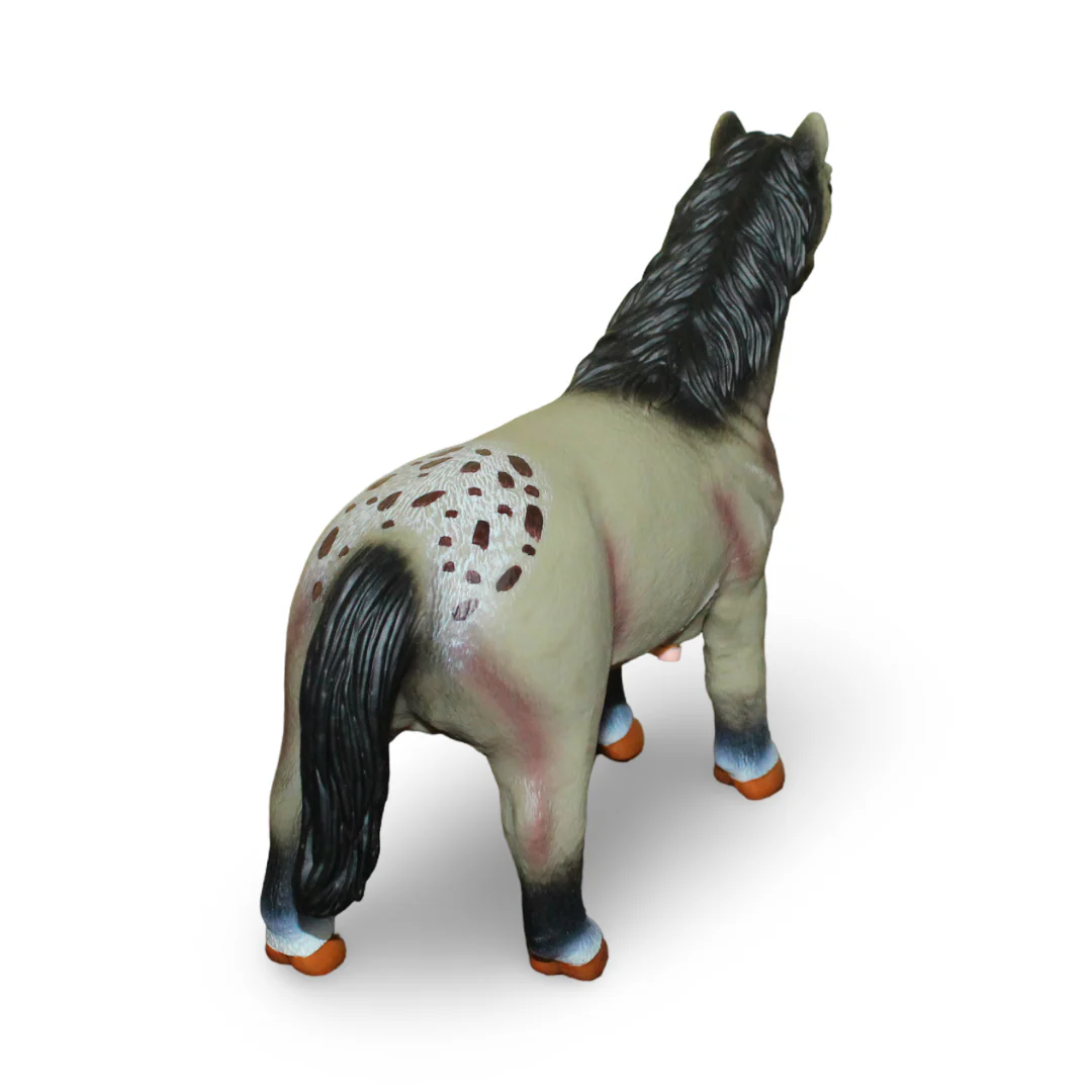 Soft Horse Toy with 4 Melodies – Cream Horse - Image 2