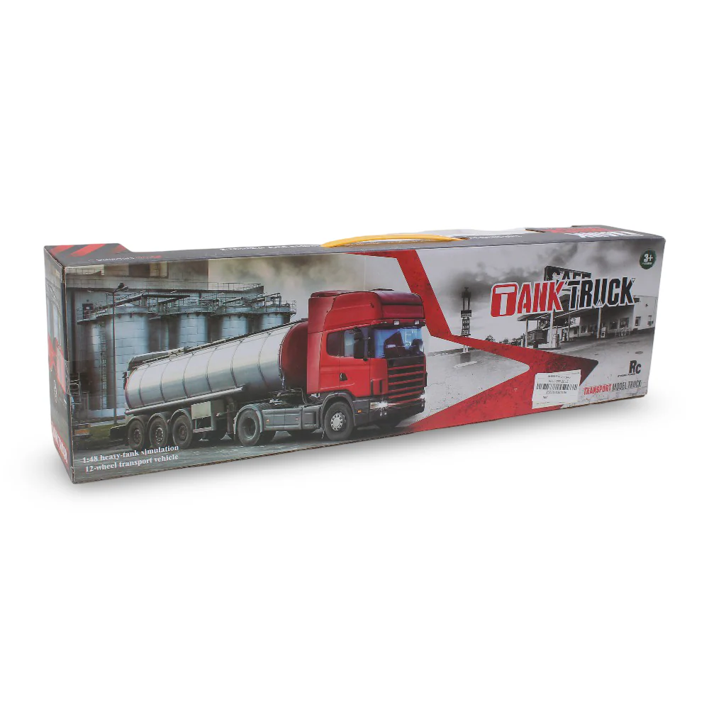 Mega 1:48 Scale Remote Controlled Tank Truck Toy - Image 2