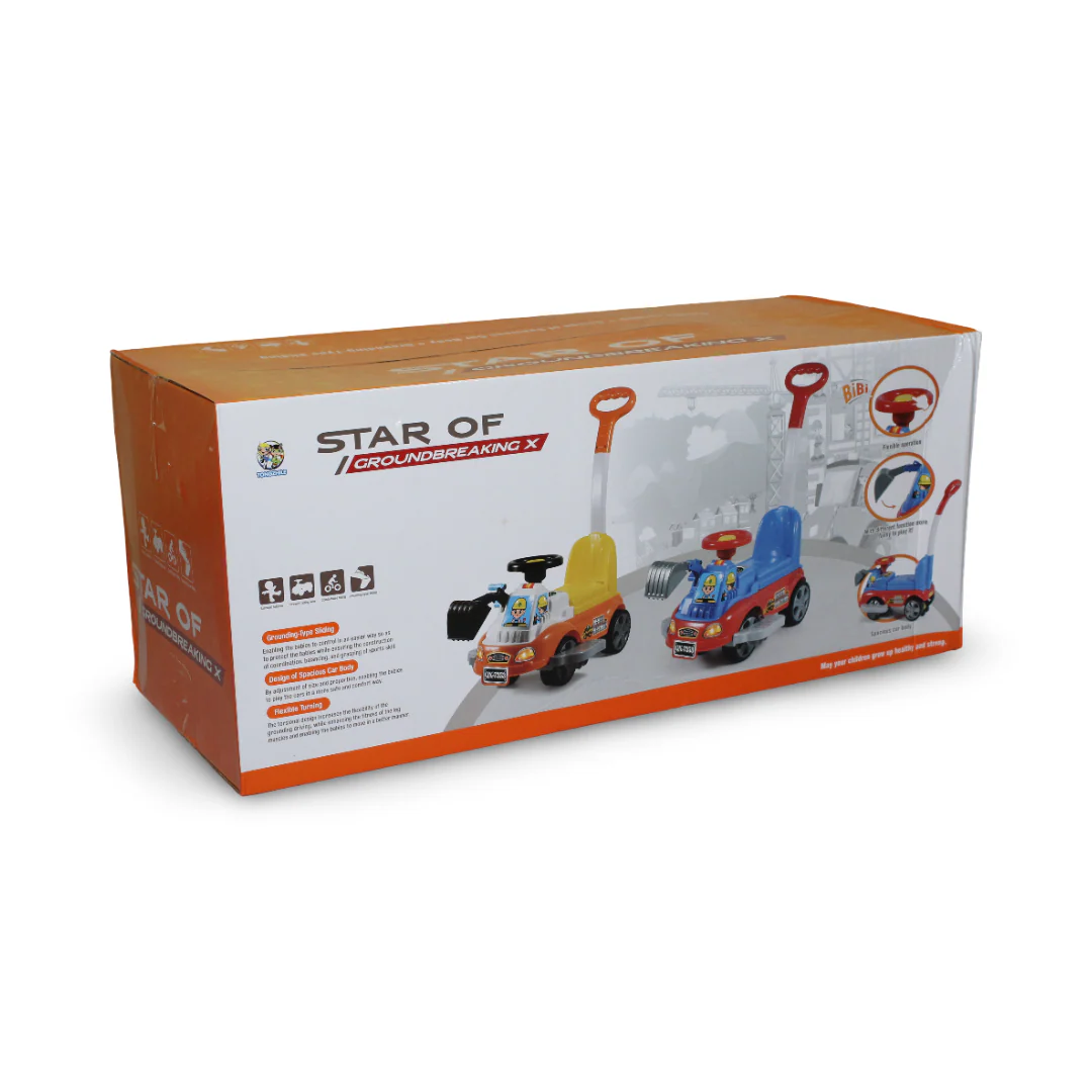 Star of Groundbreaking X Ride-On Toy Car – Yellow - Image 3