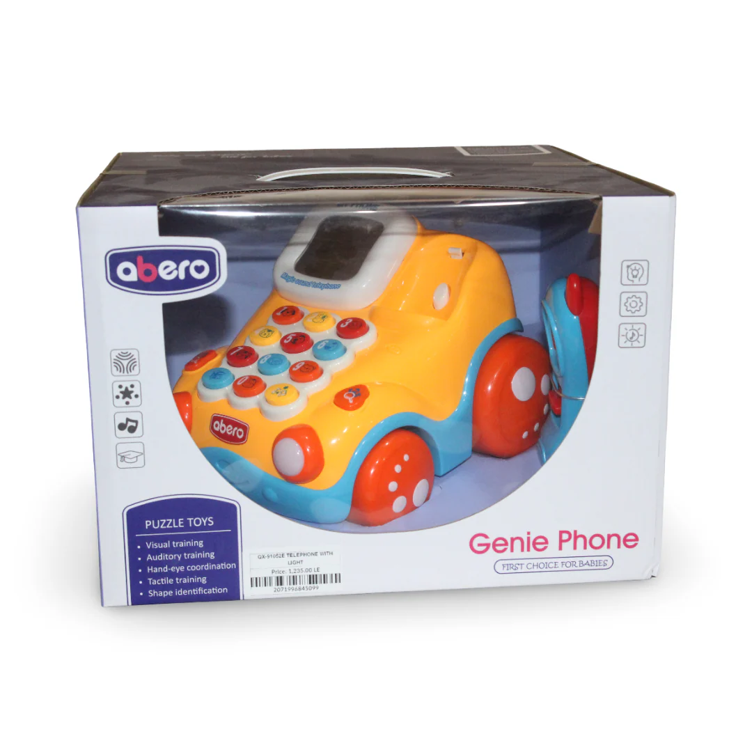 Abero Genie Phone Musical Toy Telephone – Orange
