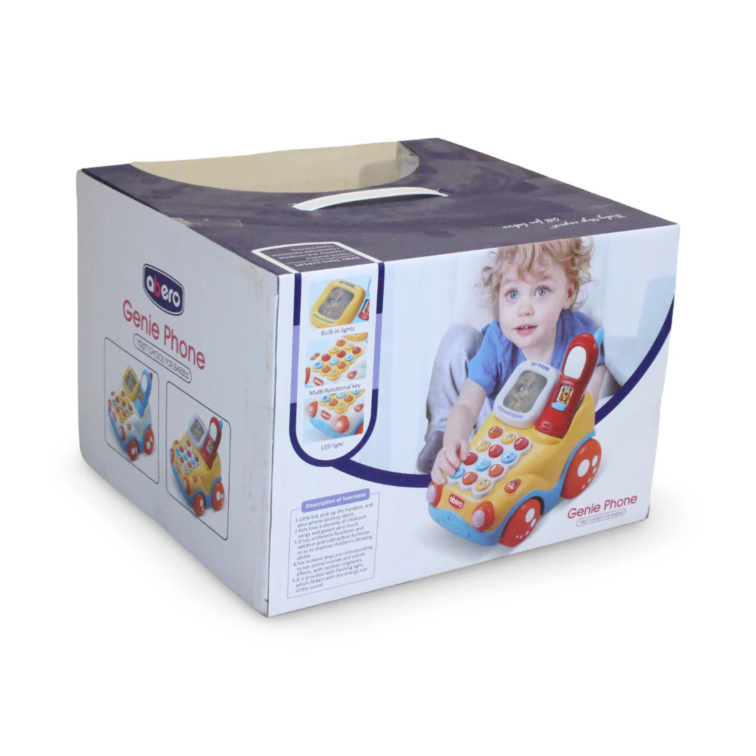 Abero Genie Phone Musical Toy Telephone – Orange - Image 3