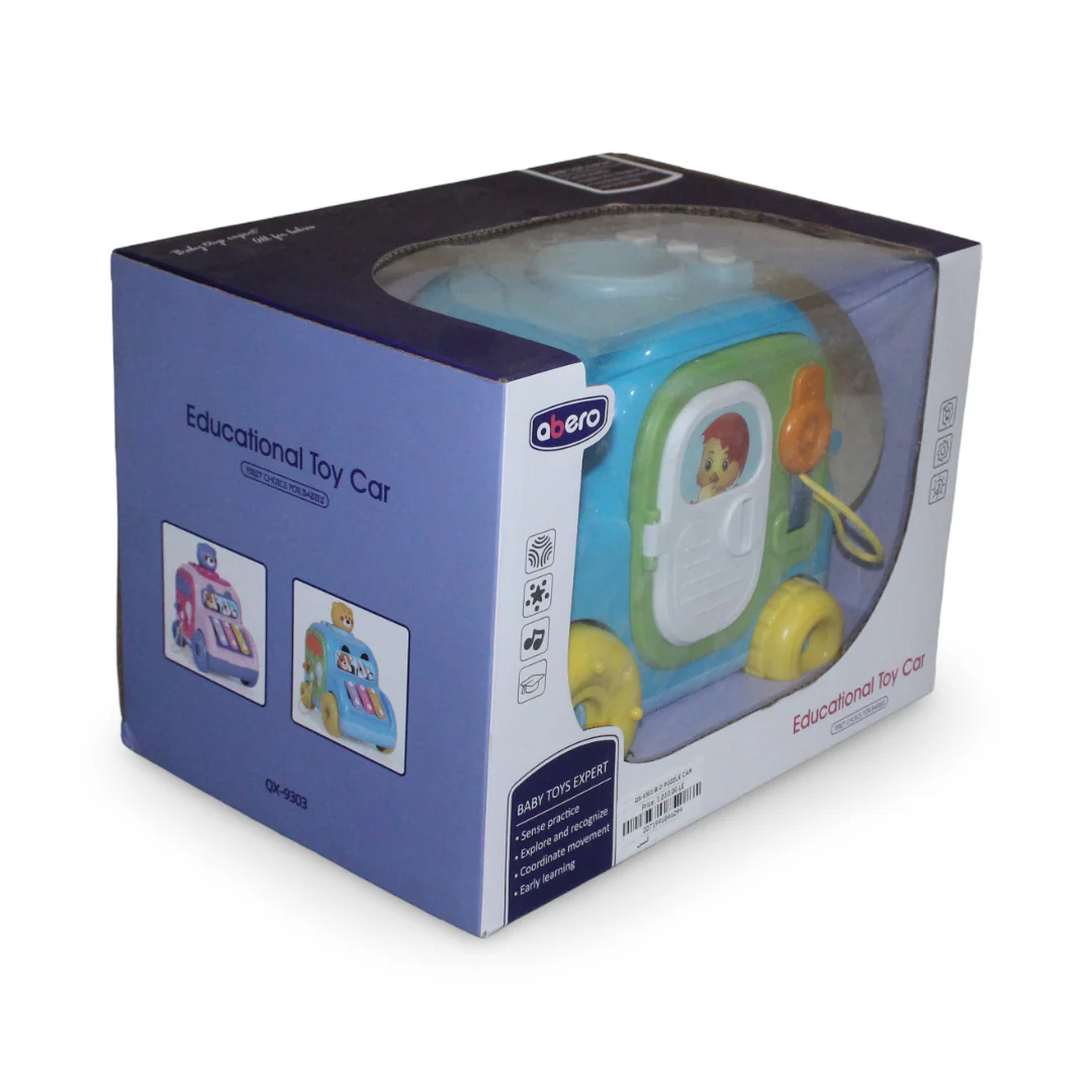 Abero Educational Toy Car – Baby Blue - Image 2