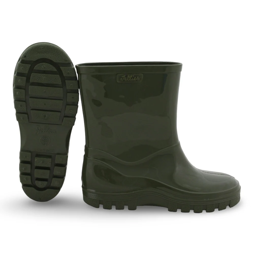 Unisex Rubber Rain Boots – Dark Green - Image 3