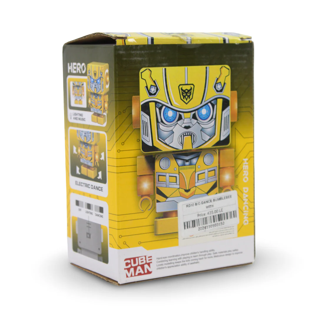 Hero Dancing Cube Man Robot Toy – Bumblebee - Image 3