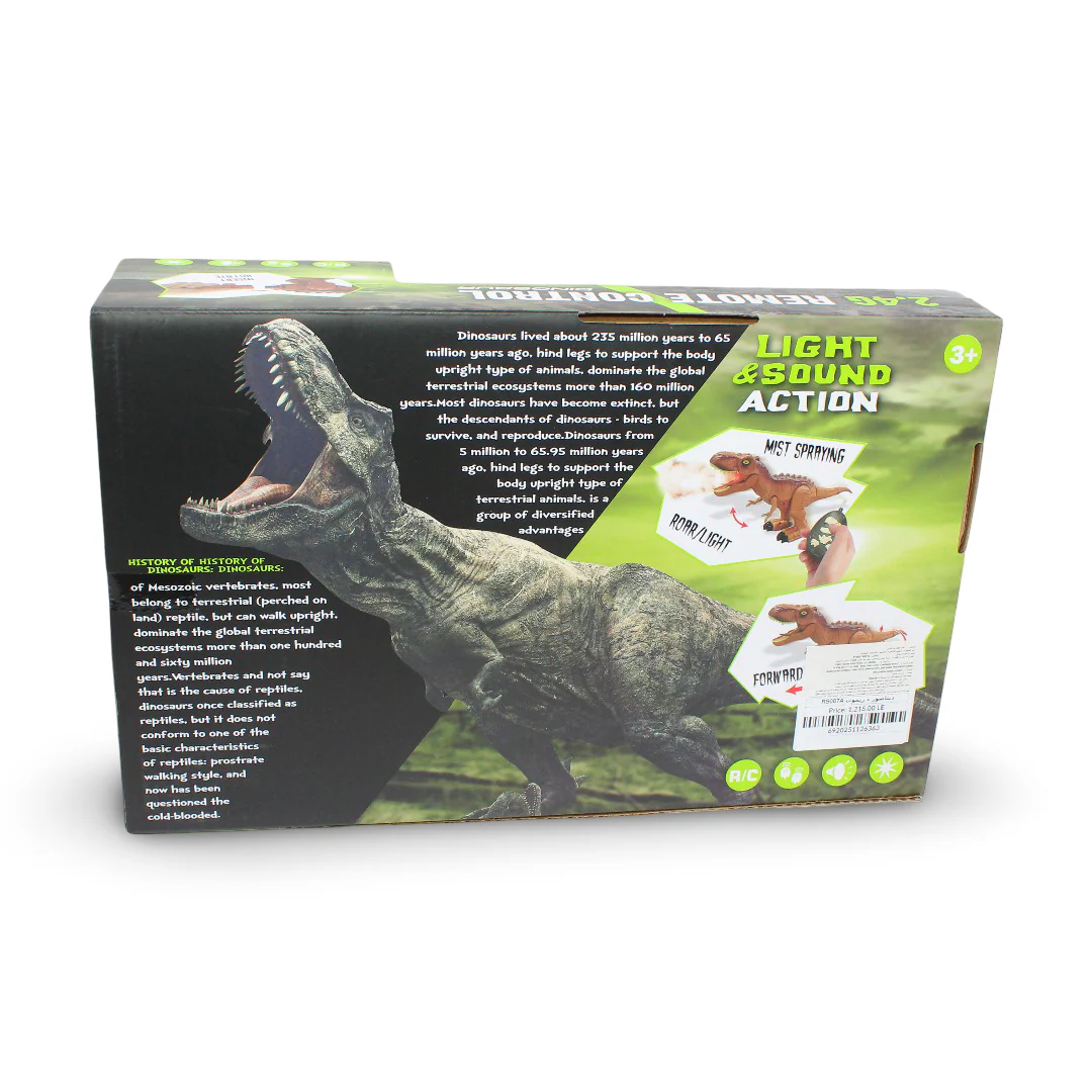 2.4G Remote Control Mist Spraying T-Rex Dinosaur Toy - Image 2