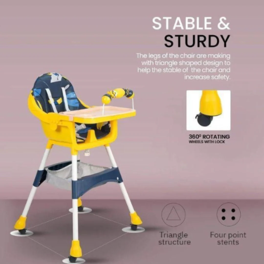 High Chair – Yellow - Image 4