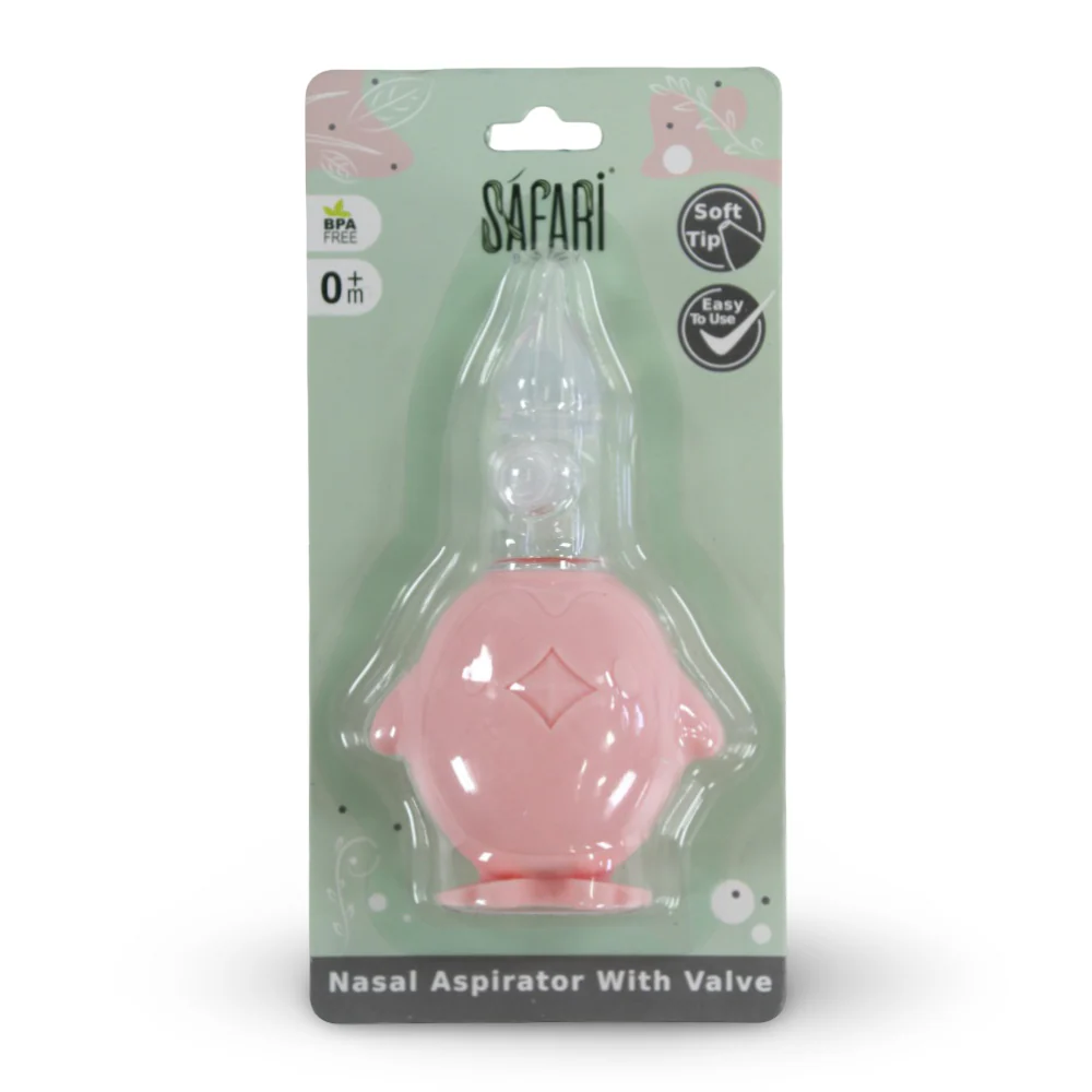 Safari Baby Nasal Aspirator with Valve – Pink - Image 2