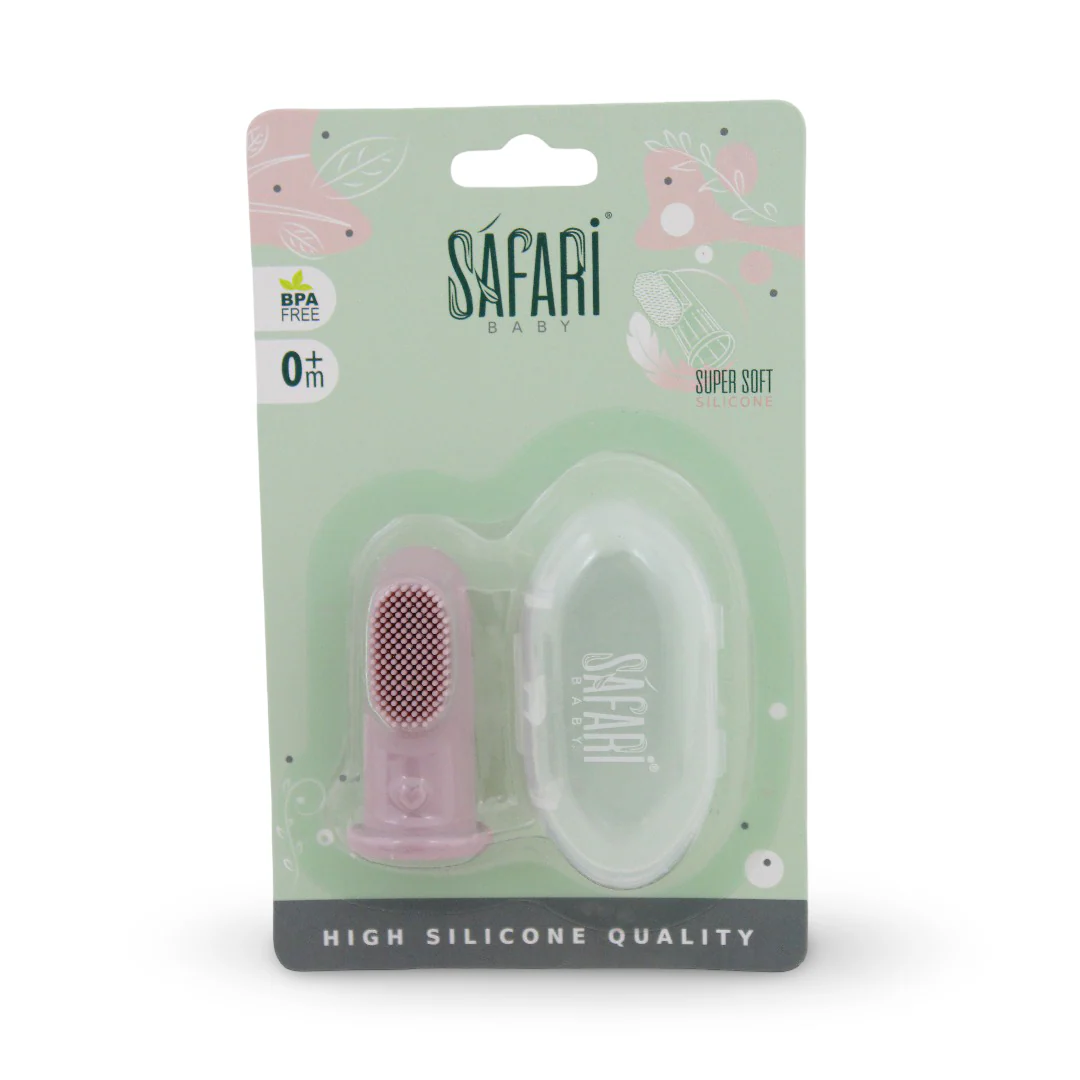 Safari Baby Super Soft Silicone Toothbrush – Pink
