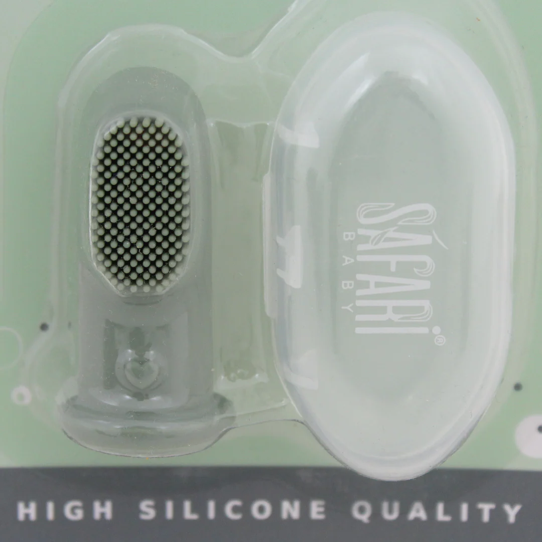 Safari Baby Super Soft Silicone Toothbrush – Mint - Image 3