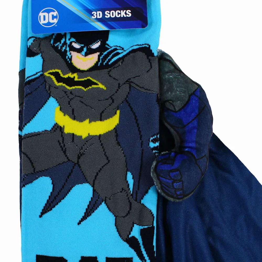 3D Boys Socks – Aqua with Batman Design - Image 3