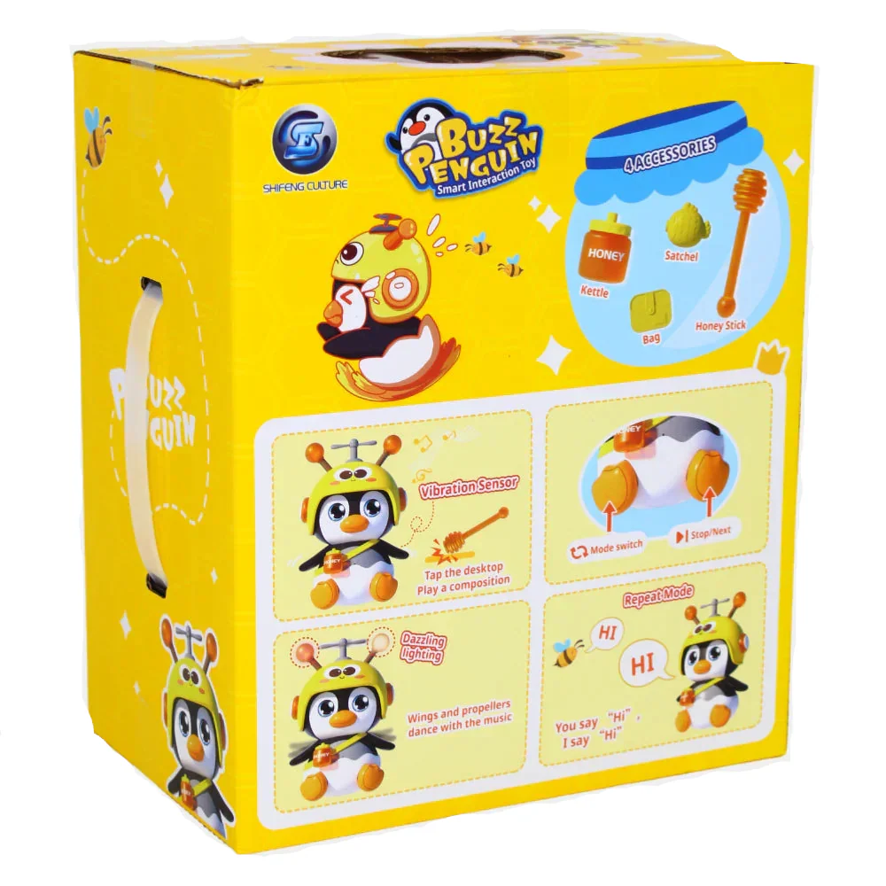 Penguin Buzzing Musical Toy – Smart Early Learning Fun for Kids - Image 2