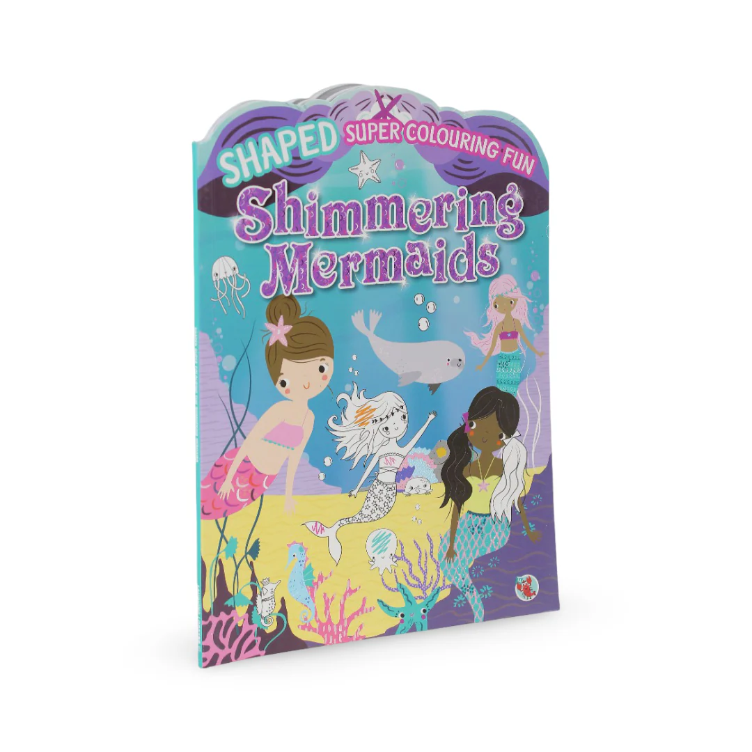 Shaped Super Coloring Fun – Shimmering Mermaids - Image 2