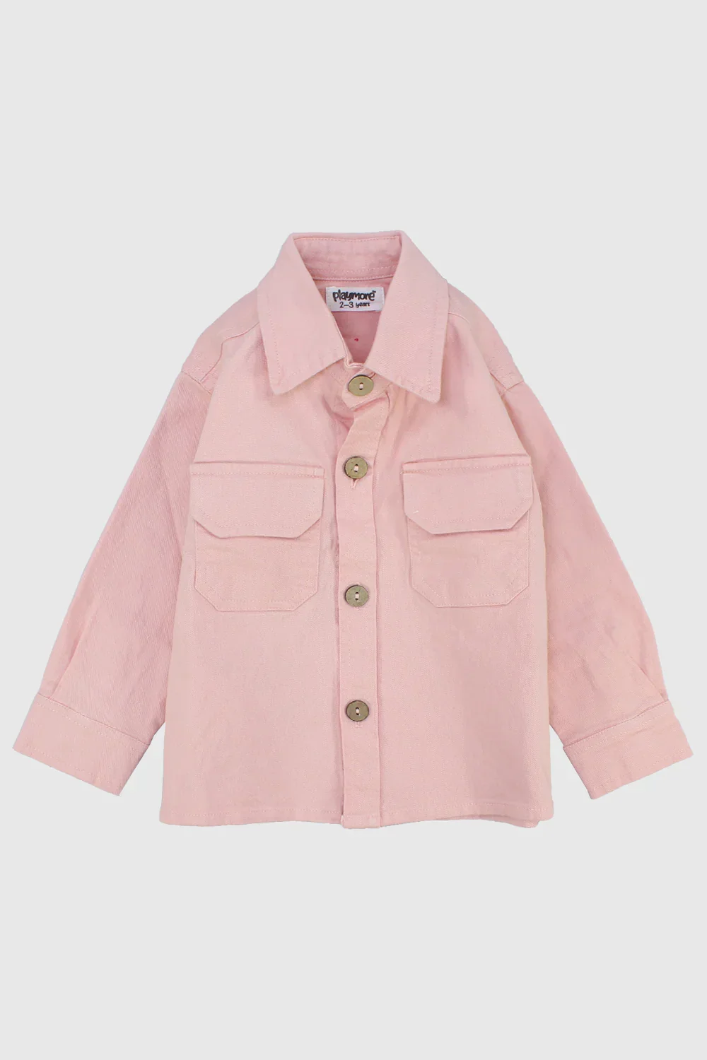Unisex Salmon Long-Sleeved Overshirt - Image 7