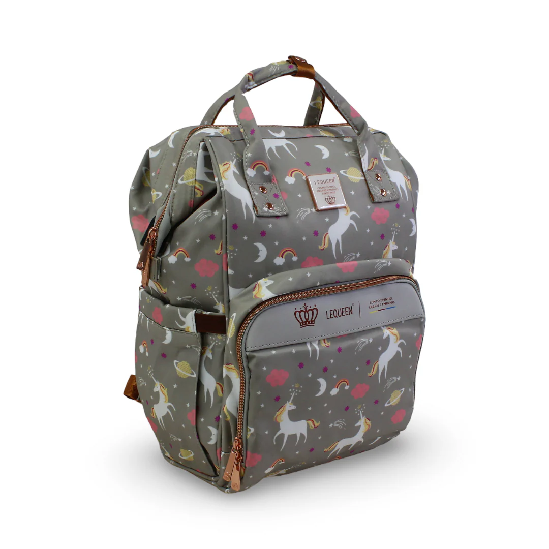 LeQueen Diaper Bag Backpack – Unicorn Print