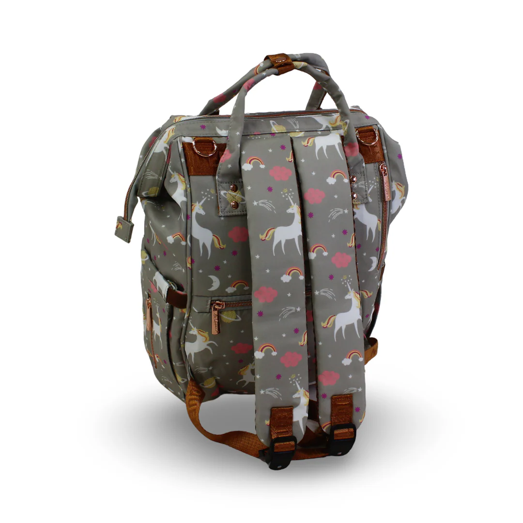 LeQueen Diaper Bag Backpack – Unicorn Print - Image 2