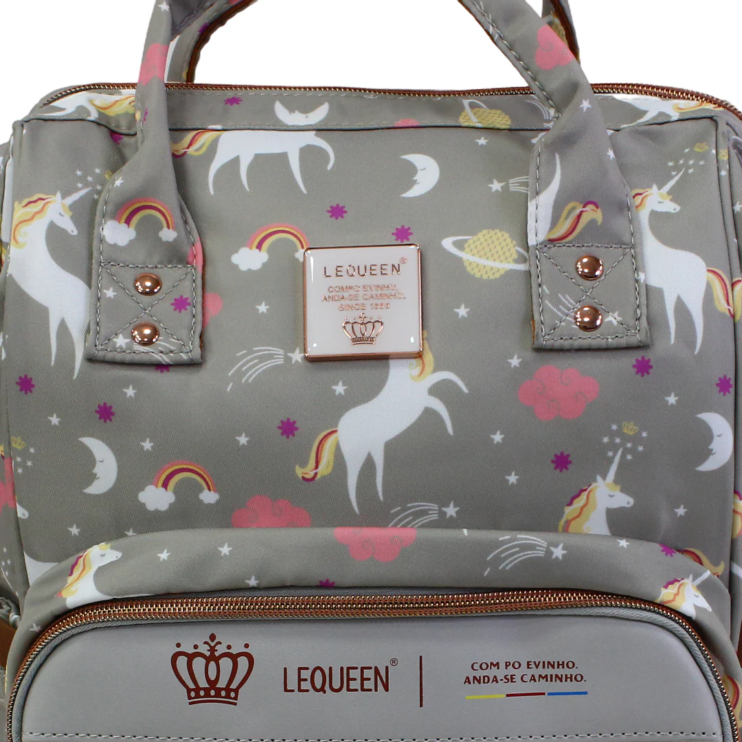 LeQueen Diaper Bag Backpack – Unicorn Print - Image 3