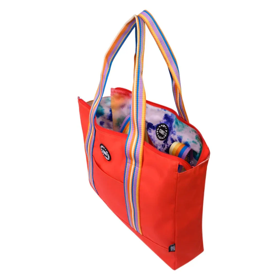 Cubs Smudged Paint & Peach Double Face Tote Bag - Image 2