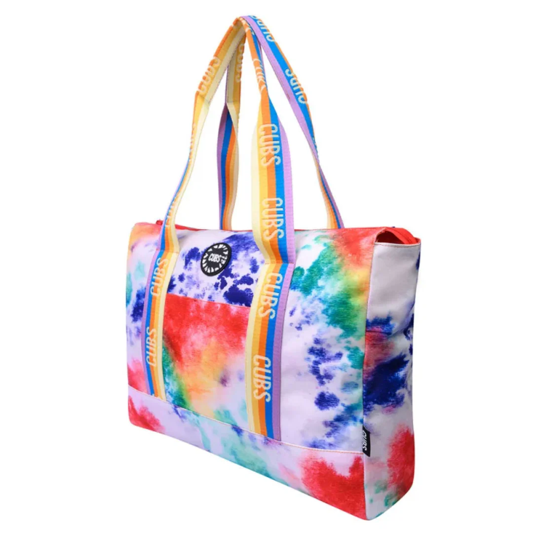 Cubs Smudged Paint & Peach Double Face Tote Bag - Image 5