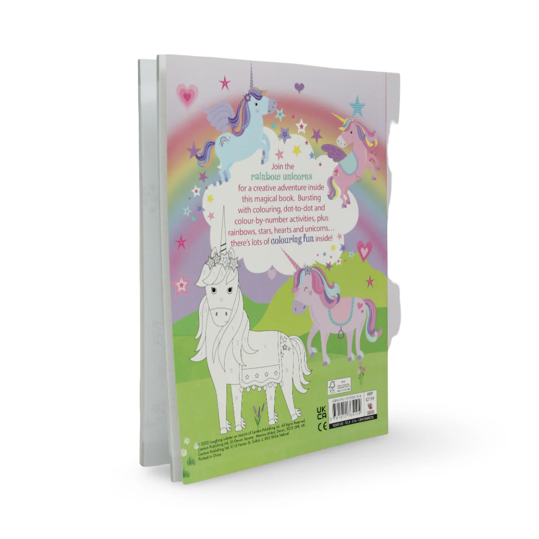 Super Bumper Colouring Fun Rainbow Unicorns Book - Image 3