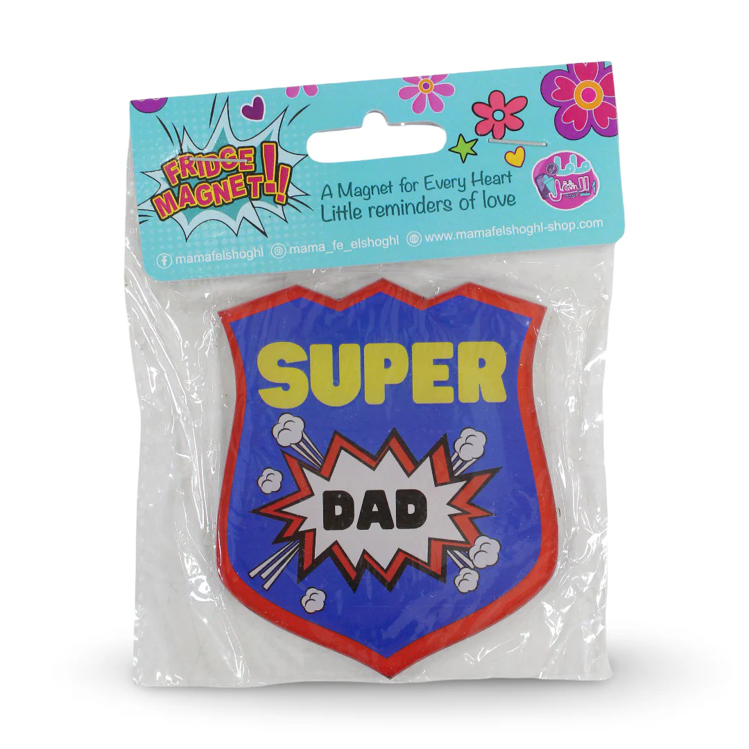 "Super Dad" Trophy Fridge Magnet