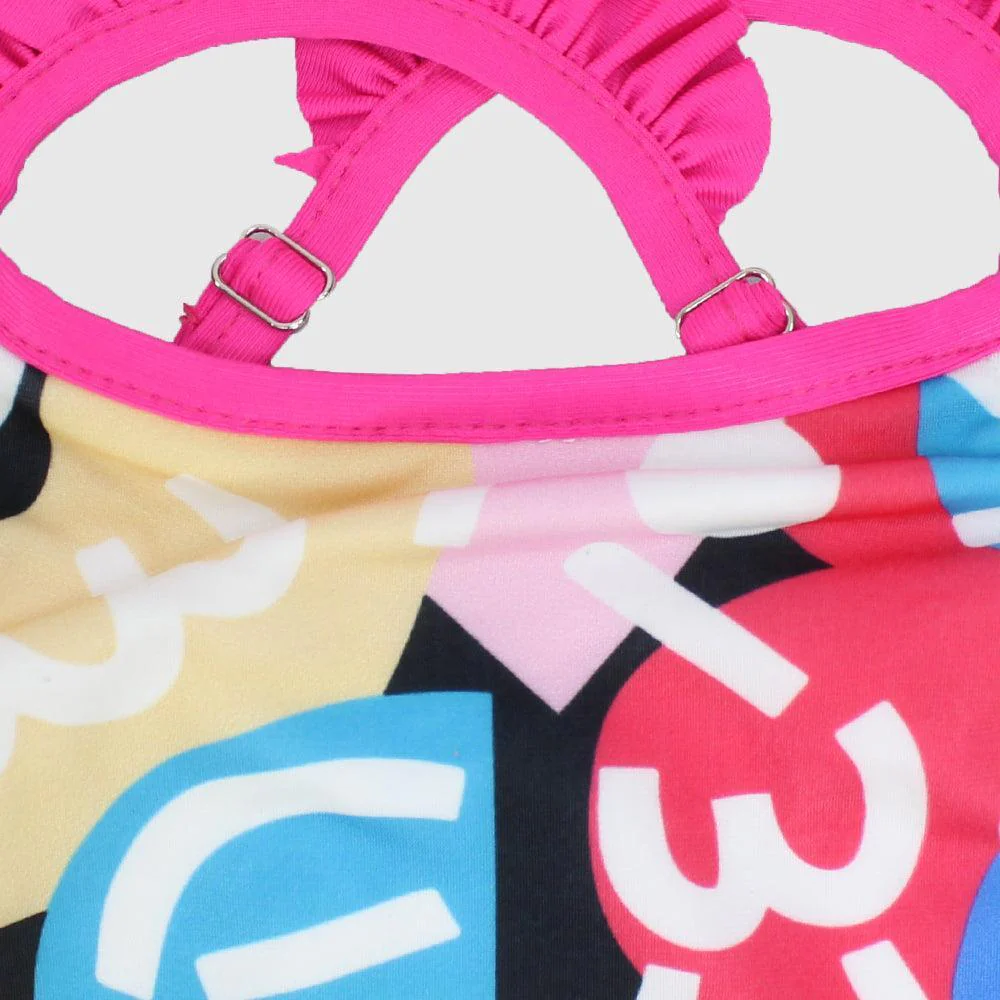 Multicolored Doodles Swim Suit - Image 3