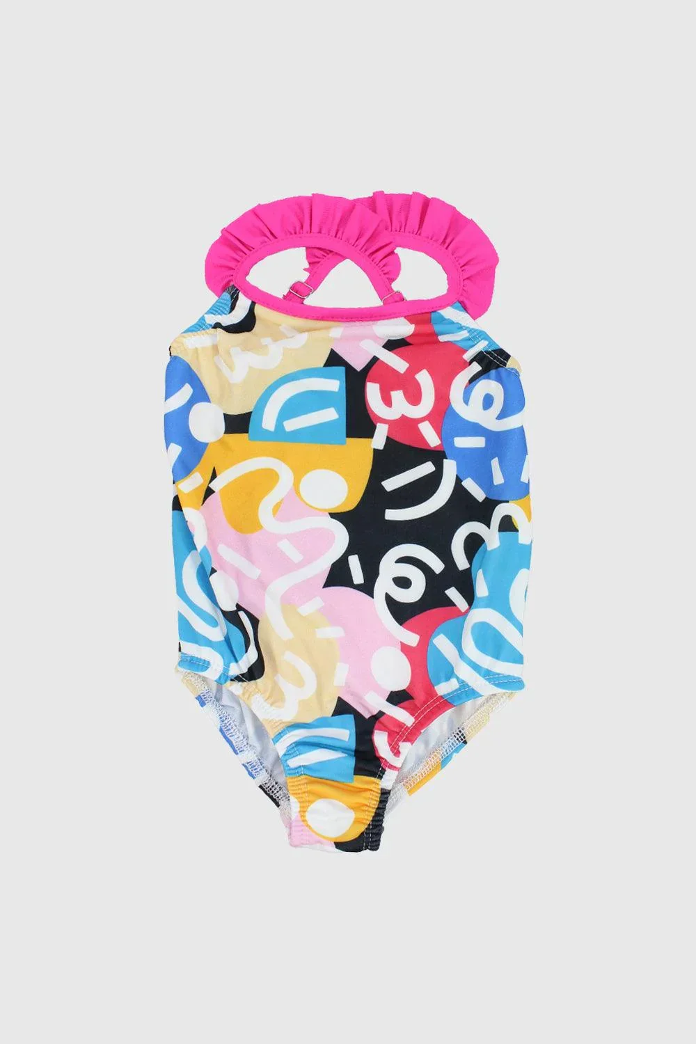 Multicolored Doodles Swim Suit - Image 5