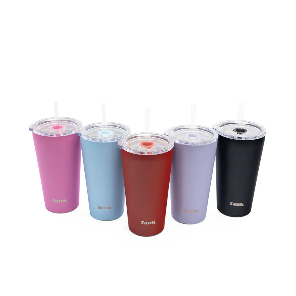 Tank Ice Insulated Stainless Steel Travel Cup 480ml – Black - Image 6